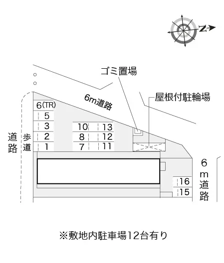 ★手数料０円★赤穂市磯浜町　月極駐車場（LP）